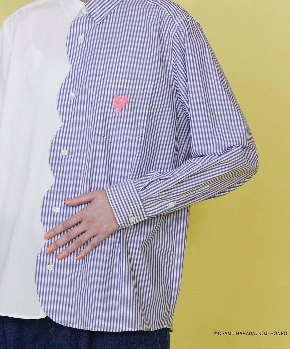 FRAPBOIS OSAMU GOODS スカラップシャツ ホワイト