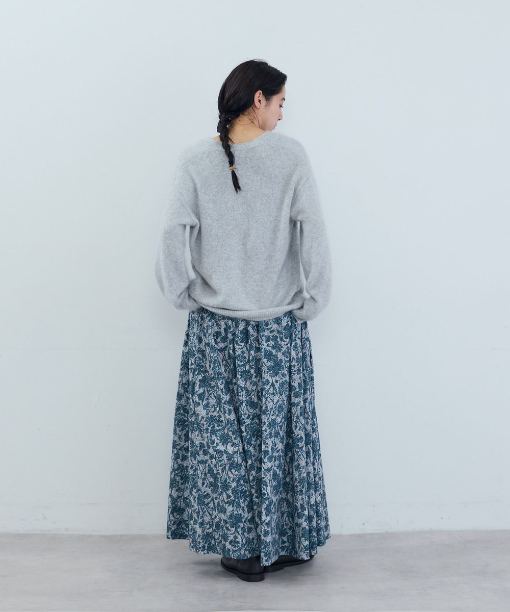 ADIEU TRISTESSE リバティプリントギャザースカート ブルー系その他