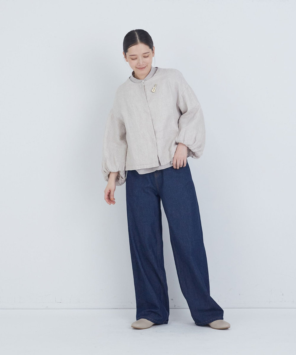 ADIEU TRISTESSE リネンボリュームスリーブジャケット キナリ