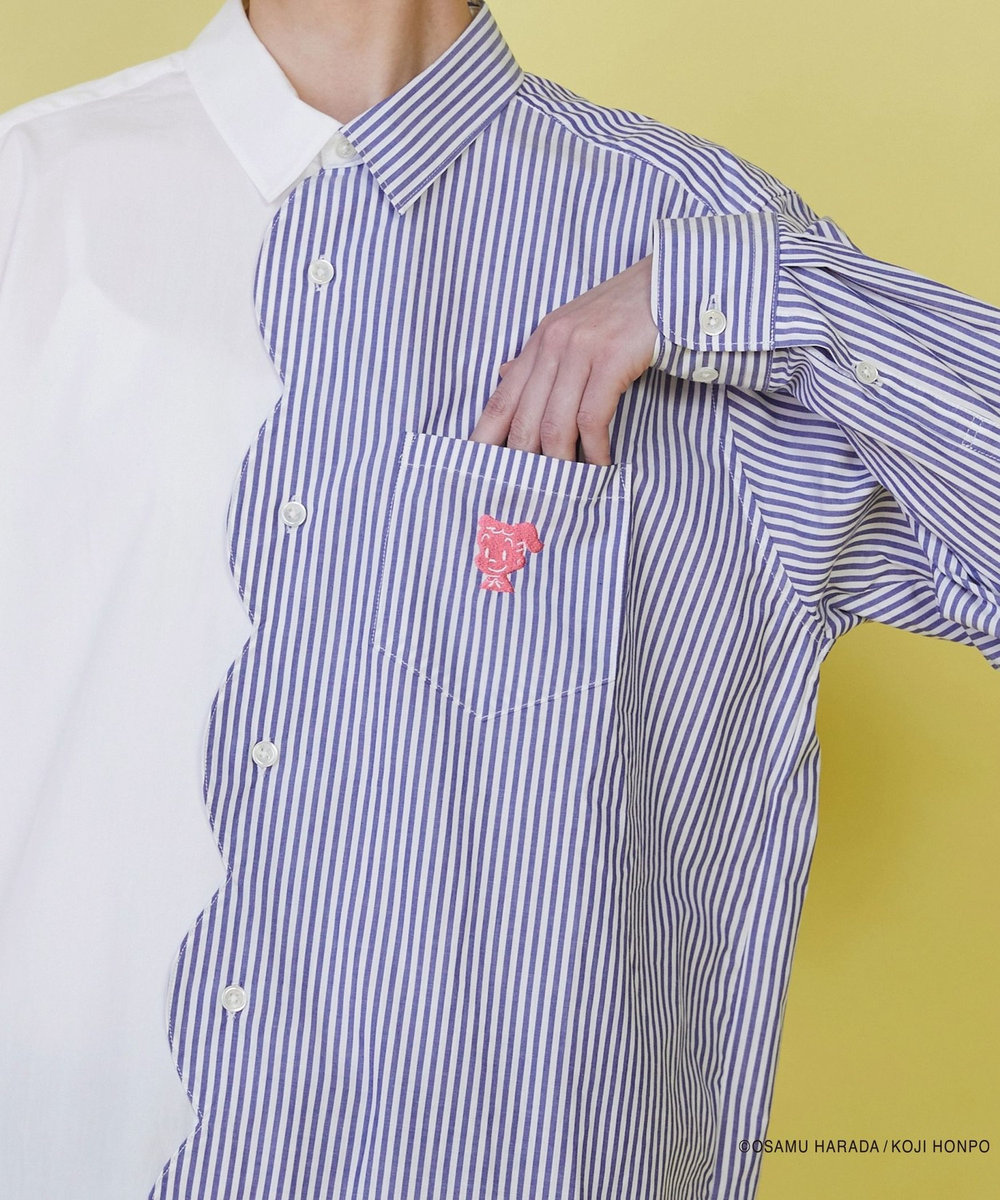 FRAPBOIS OSAMU GOODS スカラップシャツ ホワイト