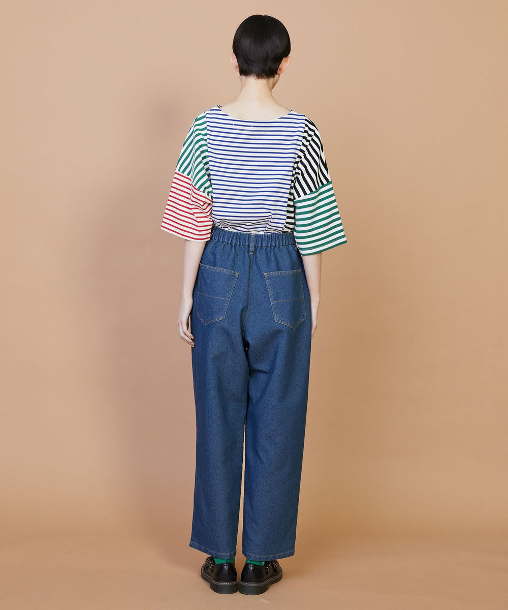 FRAPBOIS メッシュデニム パンツ ブルー