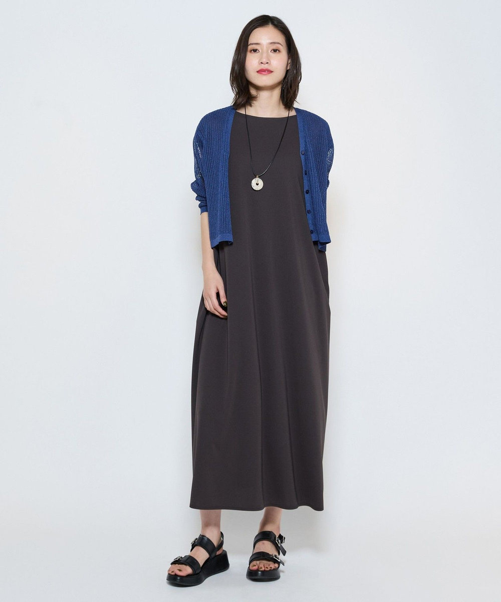 L'EQUIPE アクリル樹脂×オーバルリングペンダント ベージュ