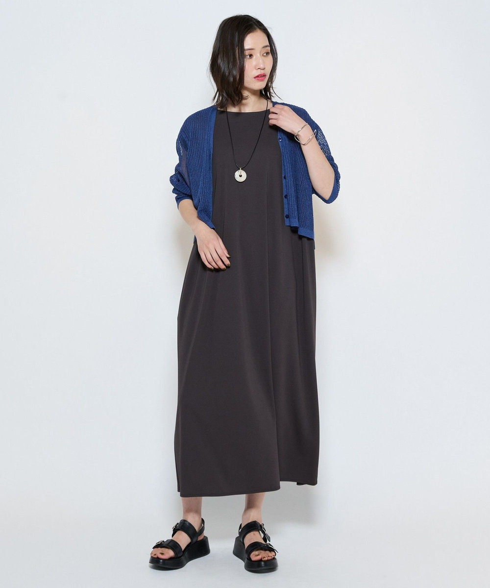 L'EQUIPE アクリル樹脂×オーバルリングペンダント ベージュ