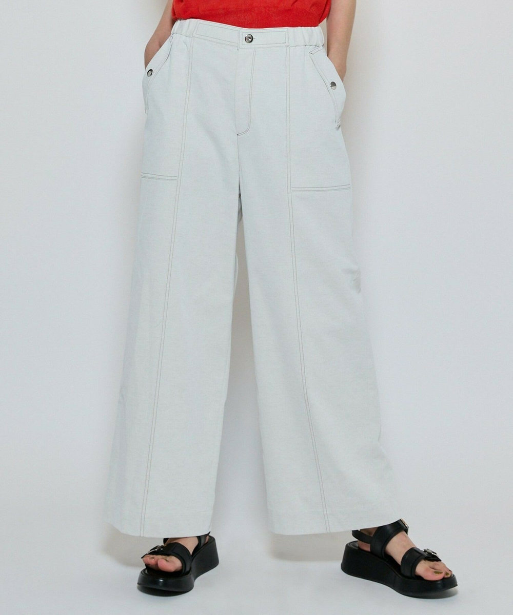 L'EQUIPE ファンクショナルツイルパンツ キナリ