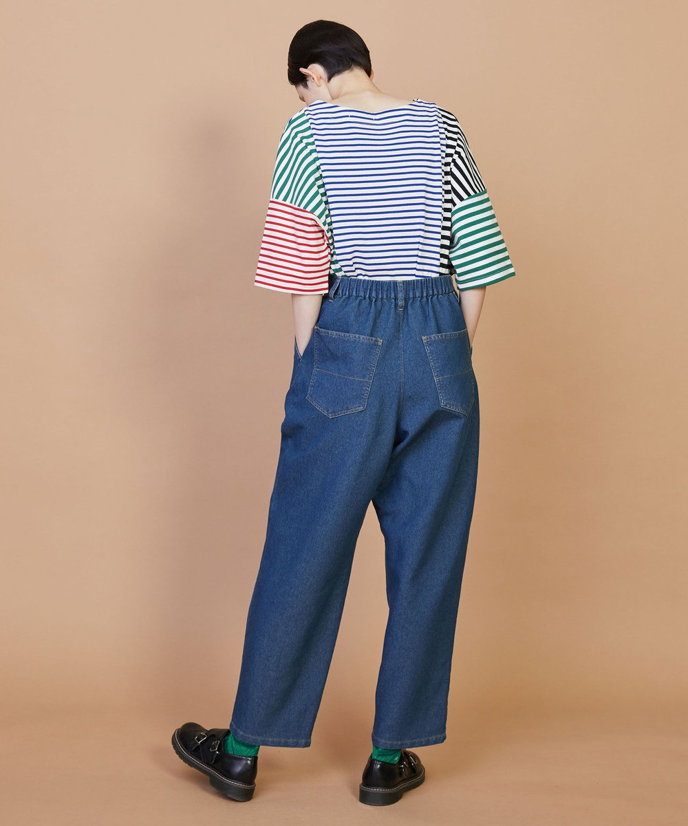 FRAPBOIS メッシュデニム パンツ ブルー