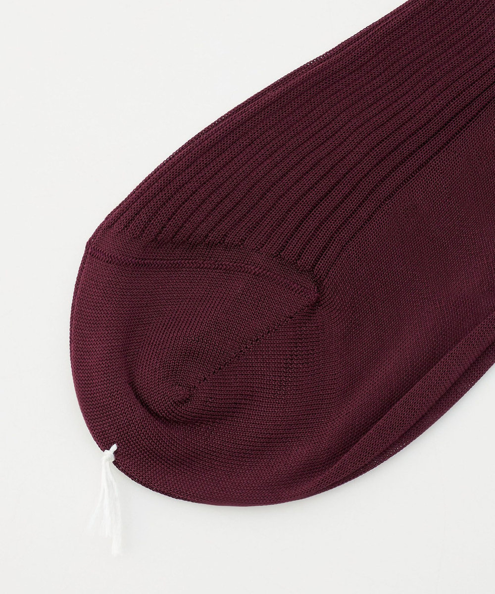 unbilanc BRESCIANI シルクショートソックス ボルドー