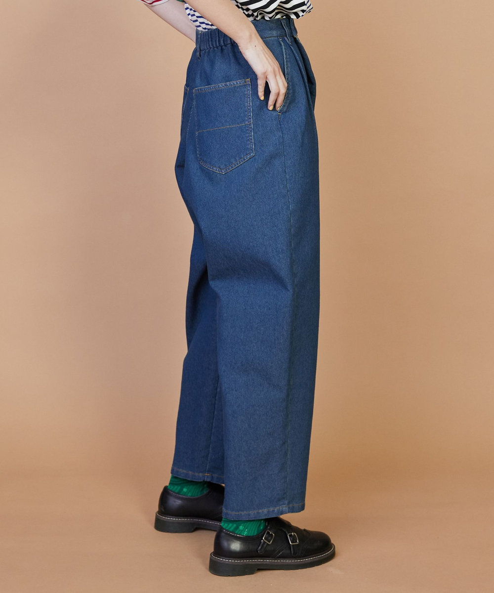FRAPBOIS メッシュデニム パンツ ブルー
