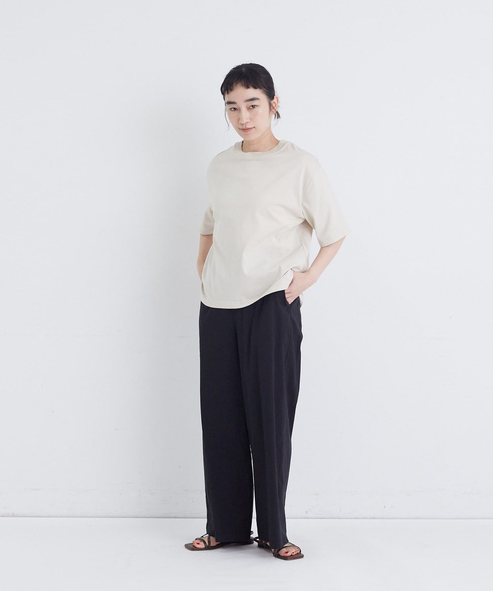 congés payés ADIEU TRISTESSE ワイドストレートパンツ ブラック