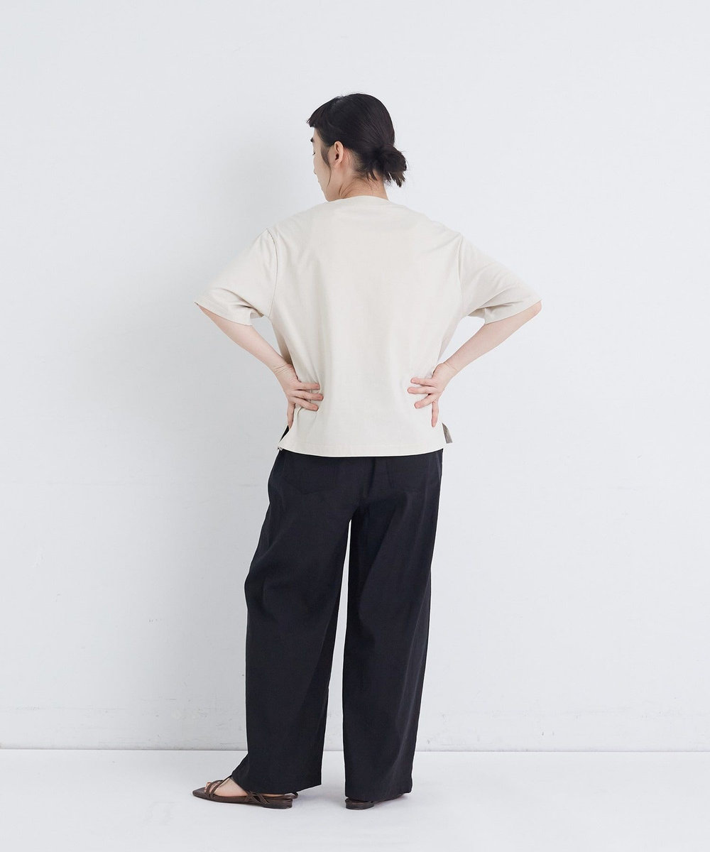 congés payés ADIEU TRISTESSE ワイドストレートパンツ ブラック