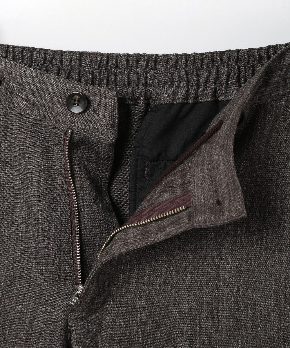 MEN'S BIGI デニム調ツイードストレッチパンツ モカ