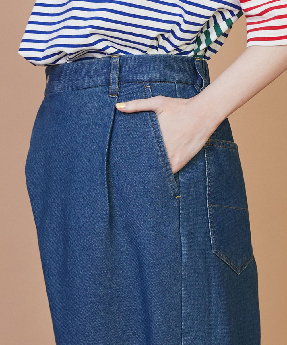 FRAPBOIS メッシュデニム パンツ ブルー
