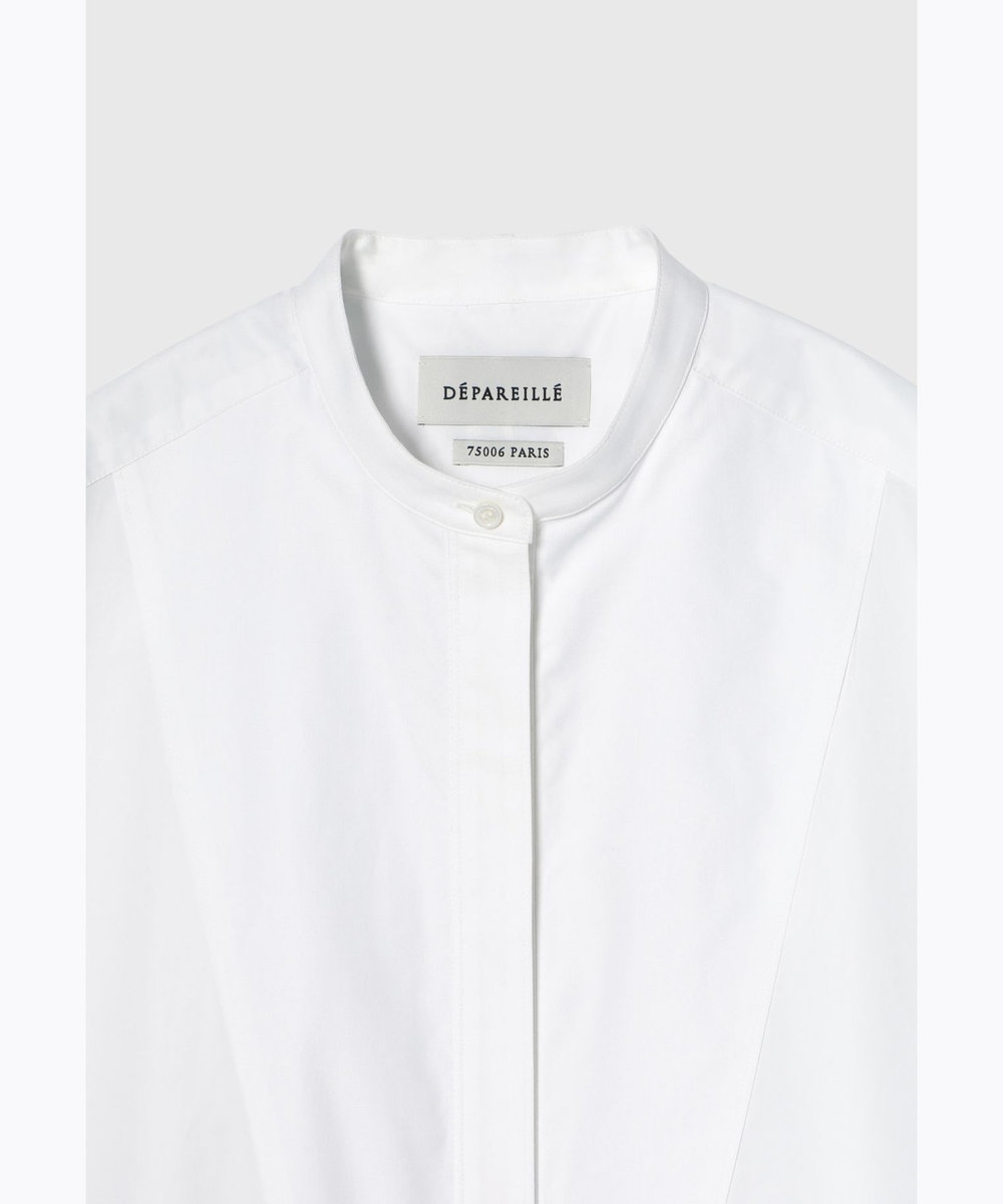 DÉPAREILLÉ TYPEWRITER BOW NO SLEEVE BLOUSE / タイプライターボウノースリーブブラウス ホワイト
