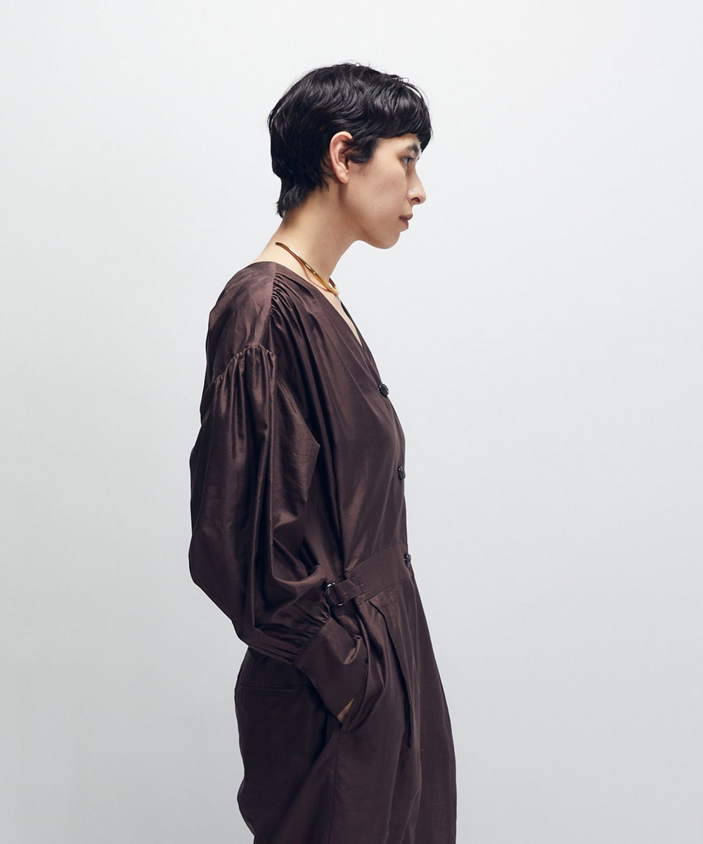 1er Arrondissement シルクコンビネゾン ブラウン