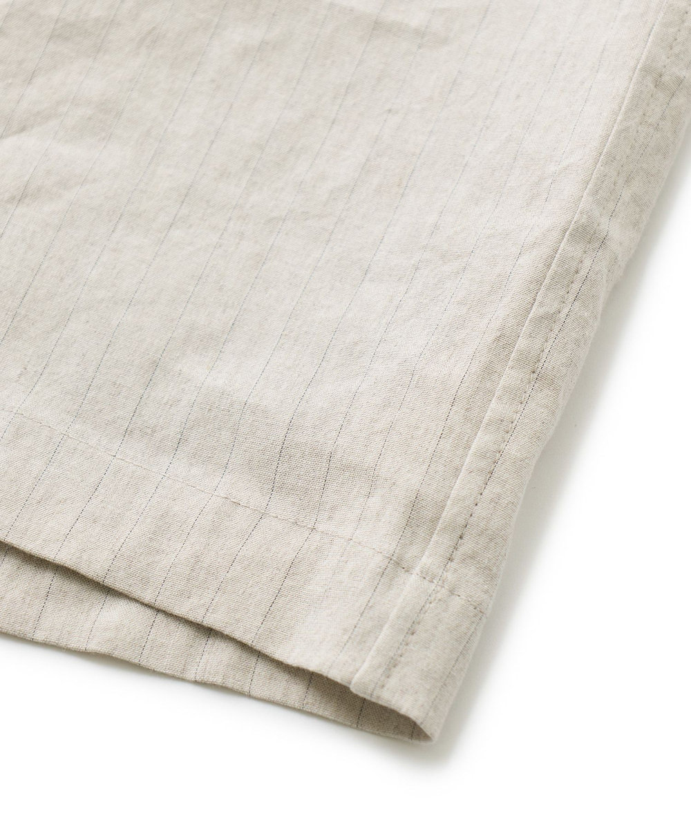 MEN'S BIGI SMART MERINO/ヴィスコースリネン オープンカラーシャツ＜軽量/通気性＞＜ストレッチ＞ ベージュ