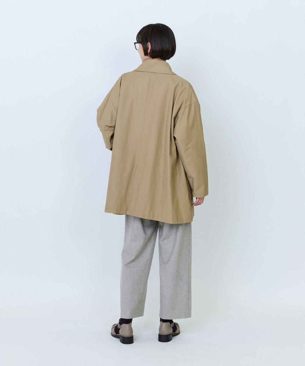 LOISIR コットンナイロンユーティリティジャケット ベージュ