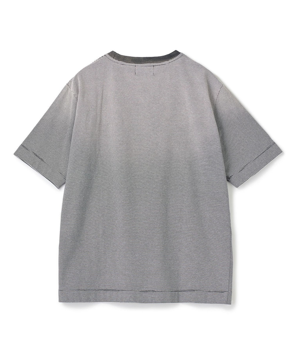 UNION STATION ヴィンテージライクミジンボーダーTシャツ＜ストレッチ・マシンウォッシャブル＞ ホワイト