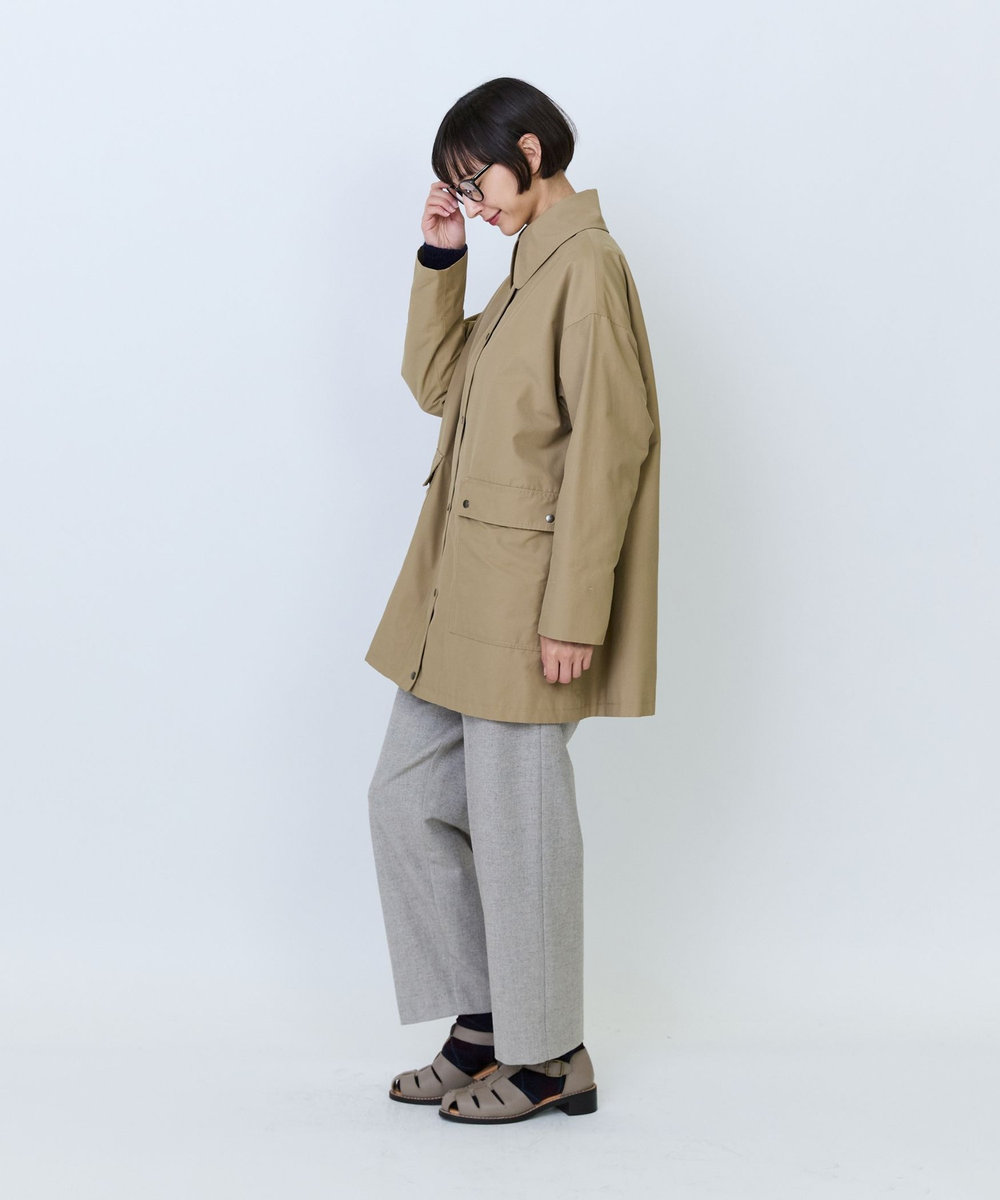 LOISIR コットンナイロンユーティリティジャケット ベージュ