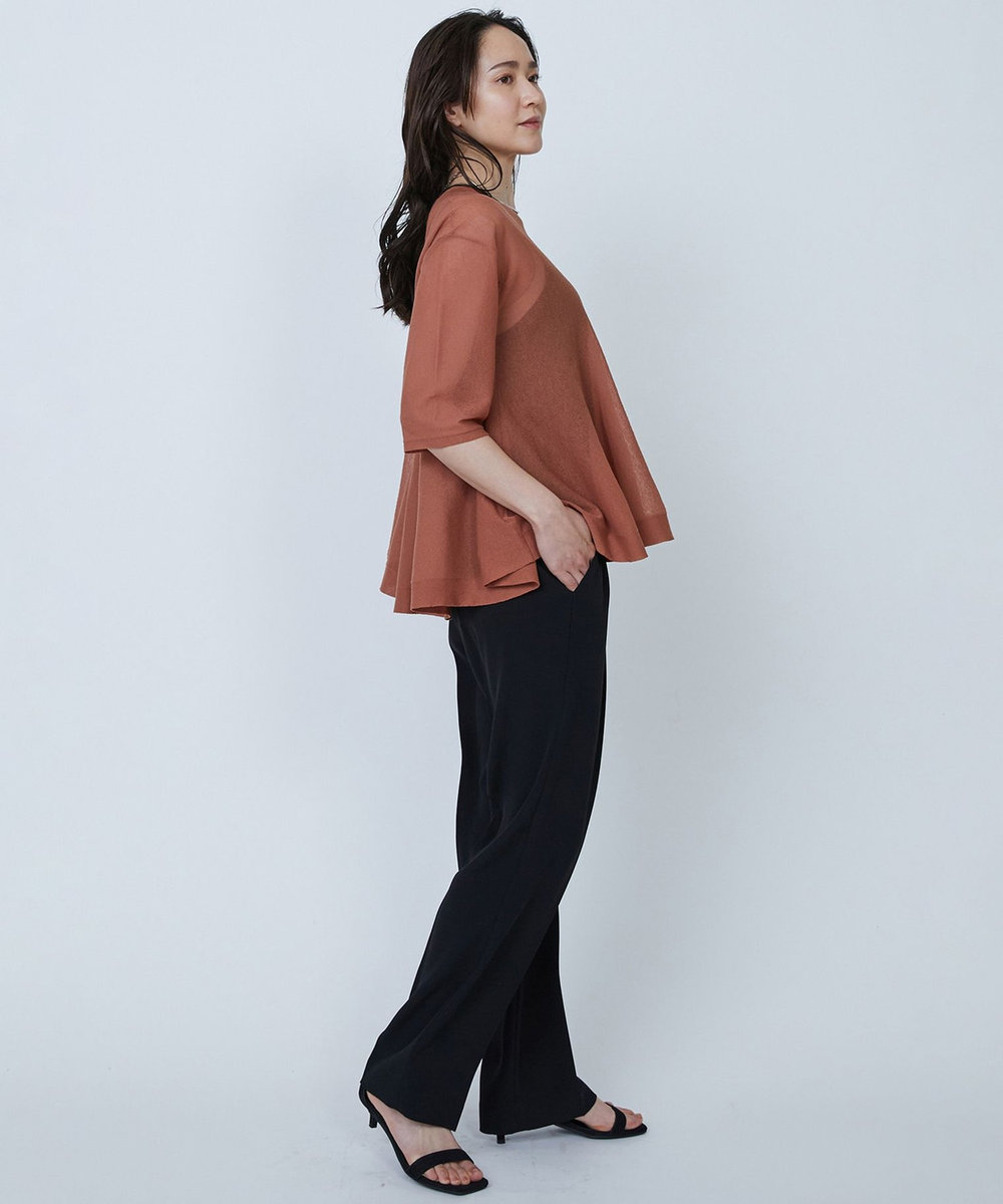 1er Arrondissement ラッフルヘムニットプルオーバー テラコッタ