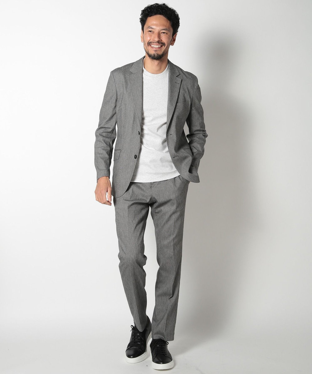 MEN'S BIGI 【ACTIVE TAILOR】ドビーストレッチテーラードジャケット グレー