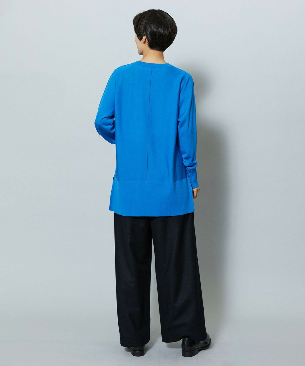 MOGA ウールカシミヤストレッチワイドパンツ ブラック系その他