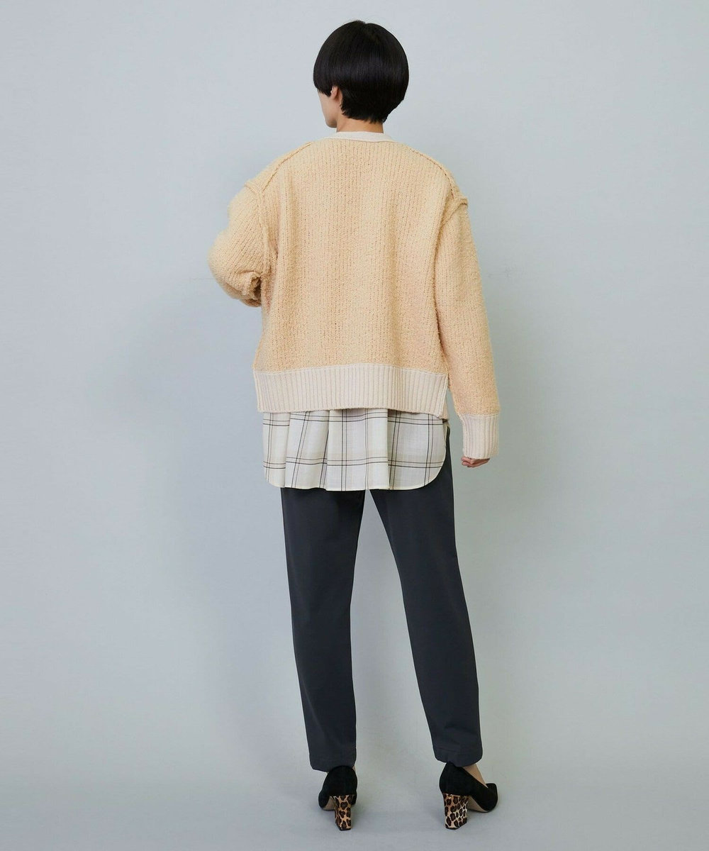 MOGA SPGNA MOLE Vネックカーディガン ピンク