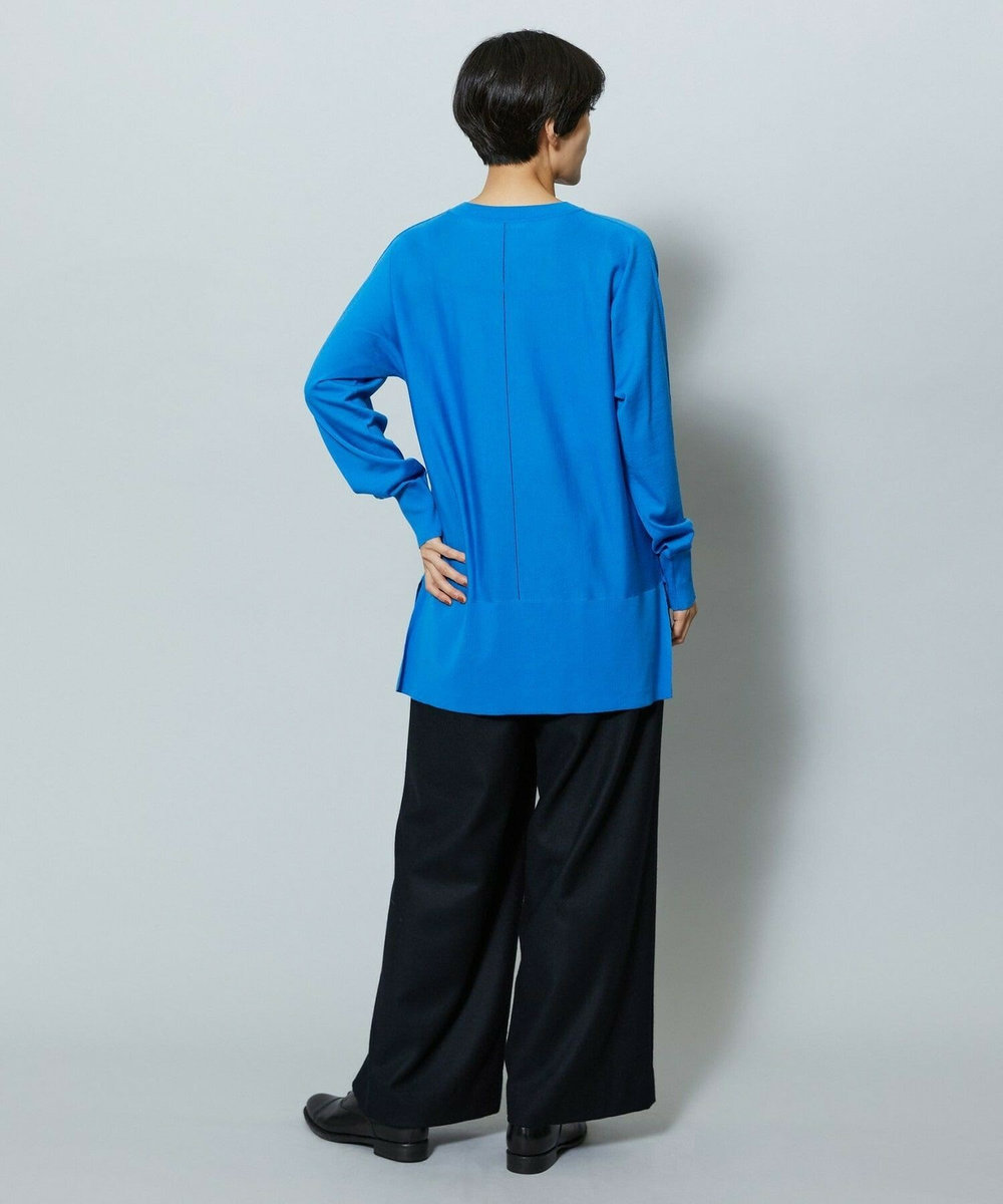 MOGA ウールカシミヤストレッチワイドパンツ ブラック系その他
