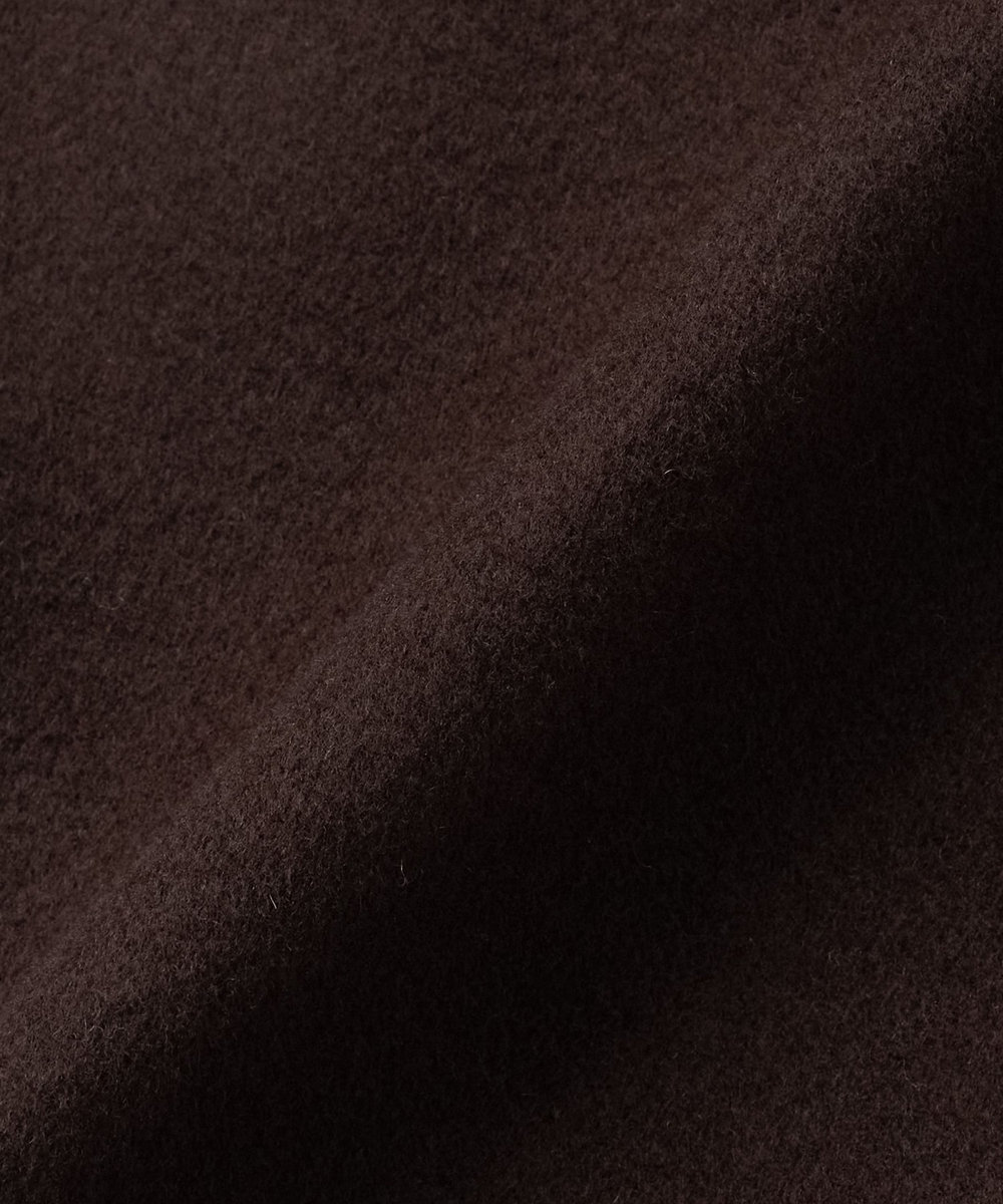 DÉPAREILLÉ DOUBLE FACE BEAVER STAND COLLAR COAT / ダブルフェイスビーバースタンドカラーコート ブラウン