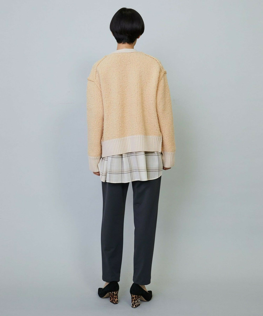 MOGA SPGNA MOLE Vネックカーディガン ピンク