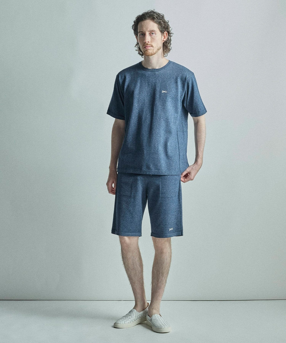 MEN'S BIGI 【DENHAM/デンハム】別注ニットショートパンツ ネイビー