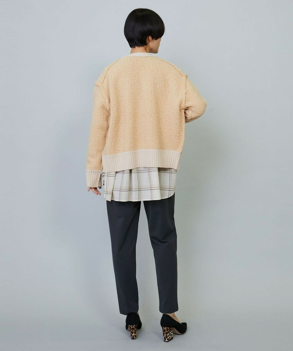 MOGA SPGNA MOLE Vネックカーディガン ピンク