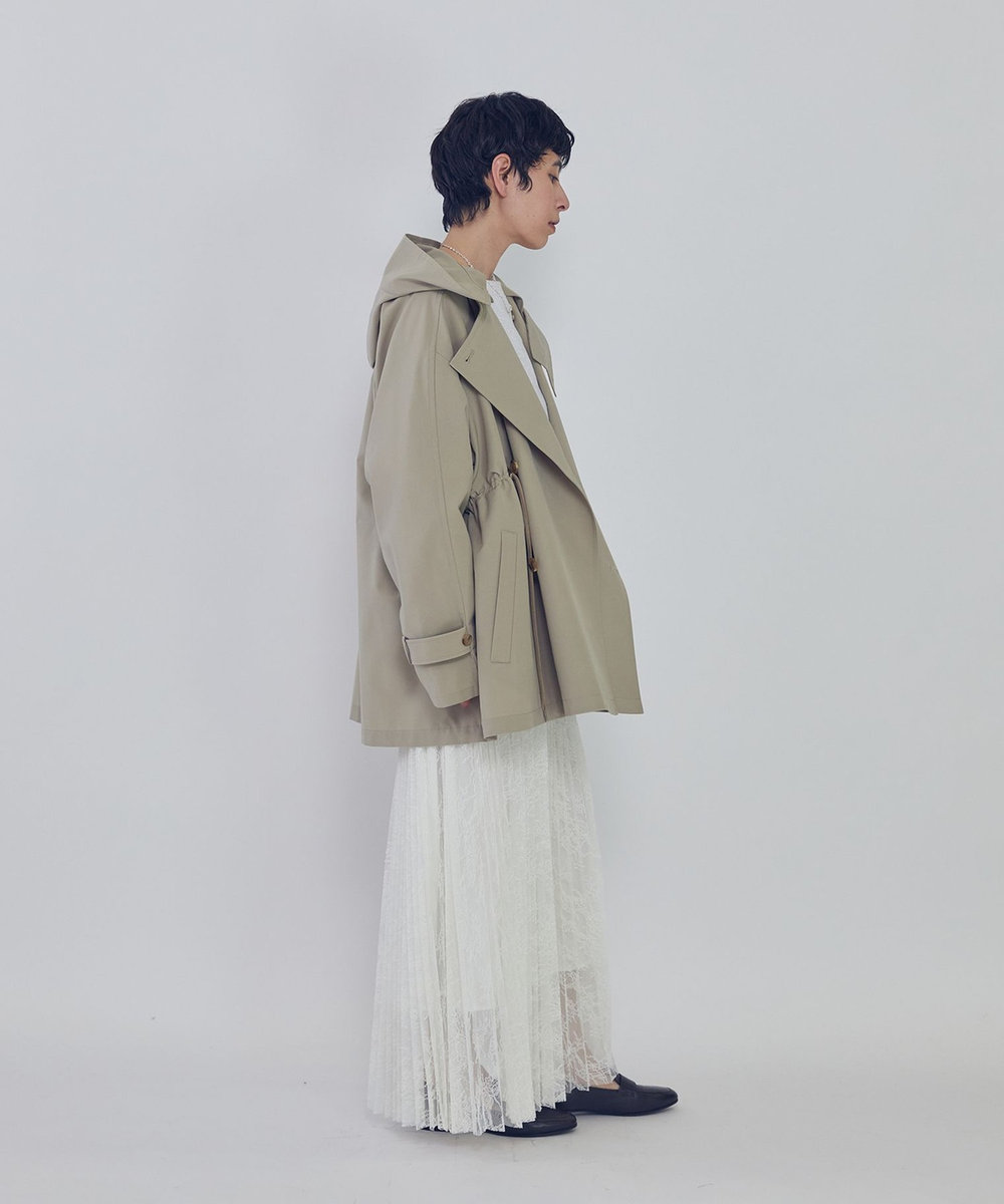 1er Arrondissement ＜VACHEMENT×1er Arrondissement＞別注リサイクルシェルタフタショートトレンチコート ベージュ