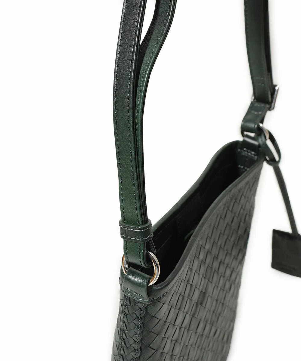 MEN'S BIGI 【SEEKER/シーカー】別注メッシュレザーショルダーバッグ グリーン