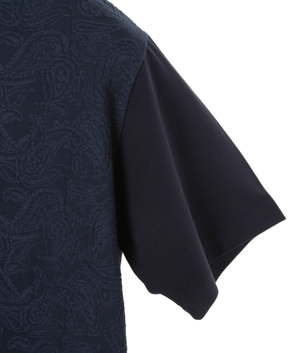 MEN'S BIGI 【TIE YOUR TIE/タイ ユア タイ】別注 クルーネックTEE<接触冷感> ネイビー