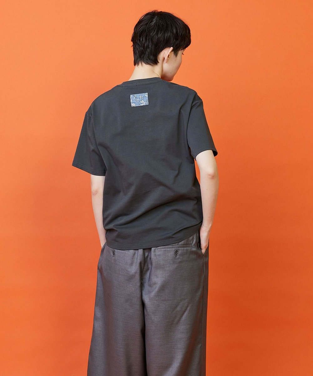 FRAPBOIS ガーデンフローＴシャツ チャコールグレー
