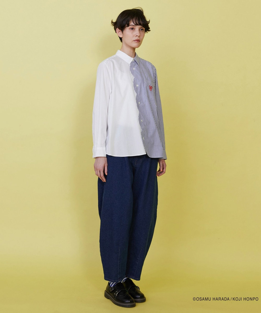 FRAPBOIS OSAMU GOODS スカラップシャツ ホワイト