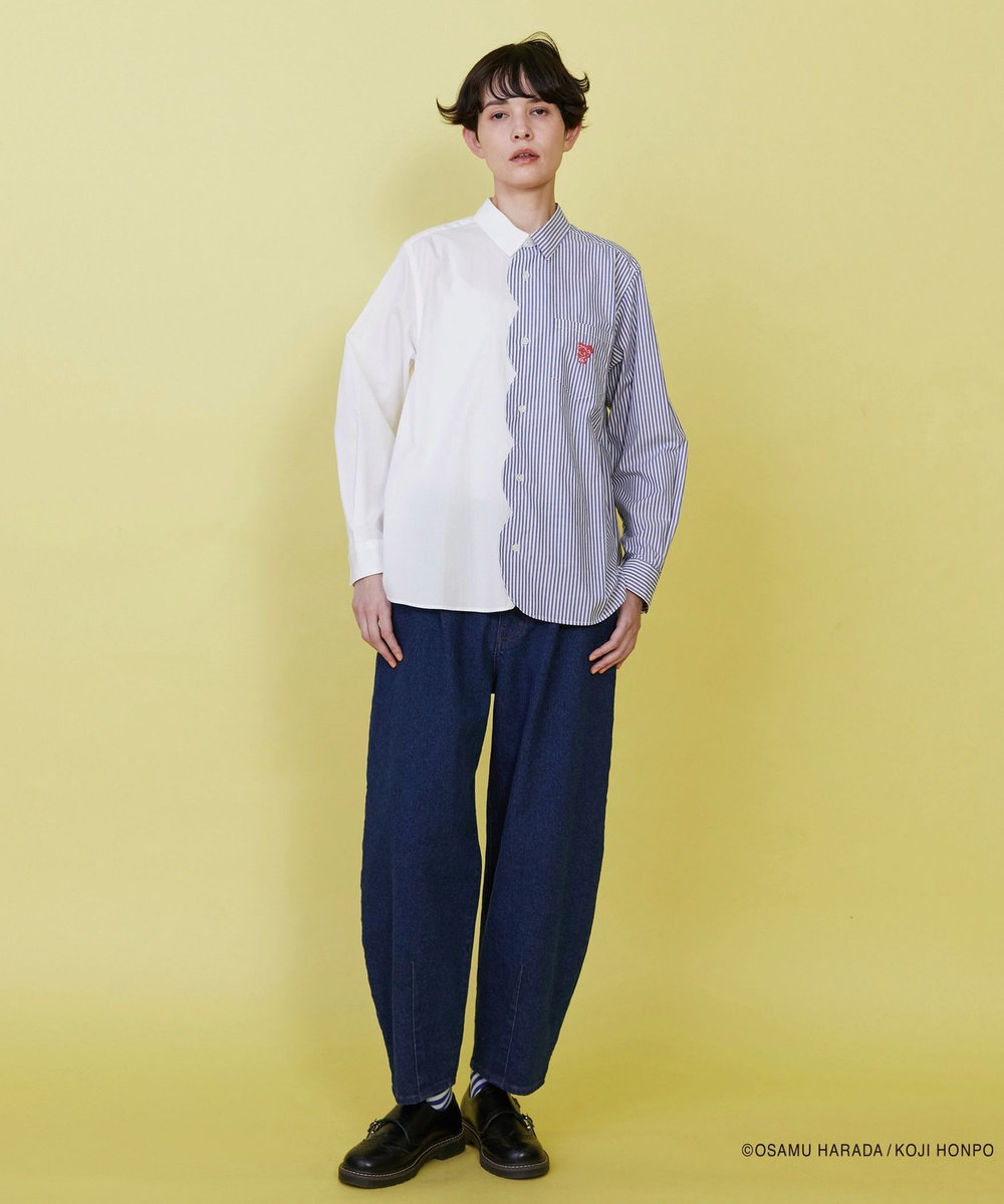 FRAPBOIS OSAMU GOODS スカラップシャツ ホワイト