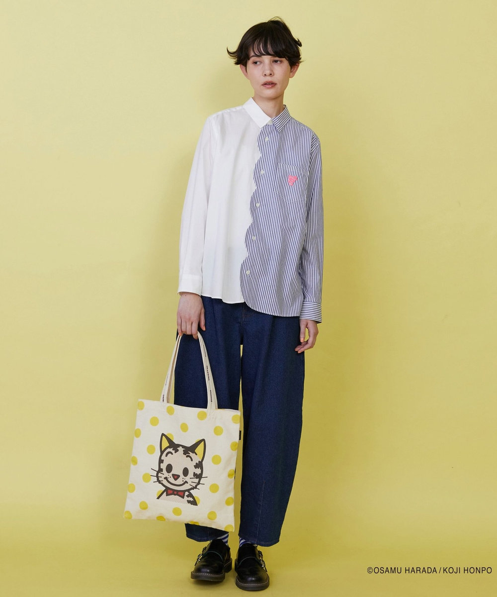 FRAPBOIS OSAMU GOODS スカラップシャツ ホワイト