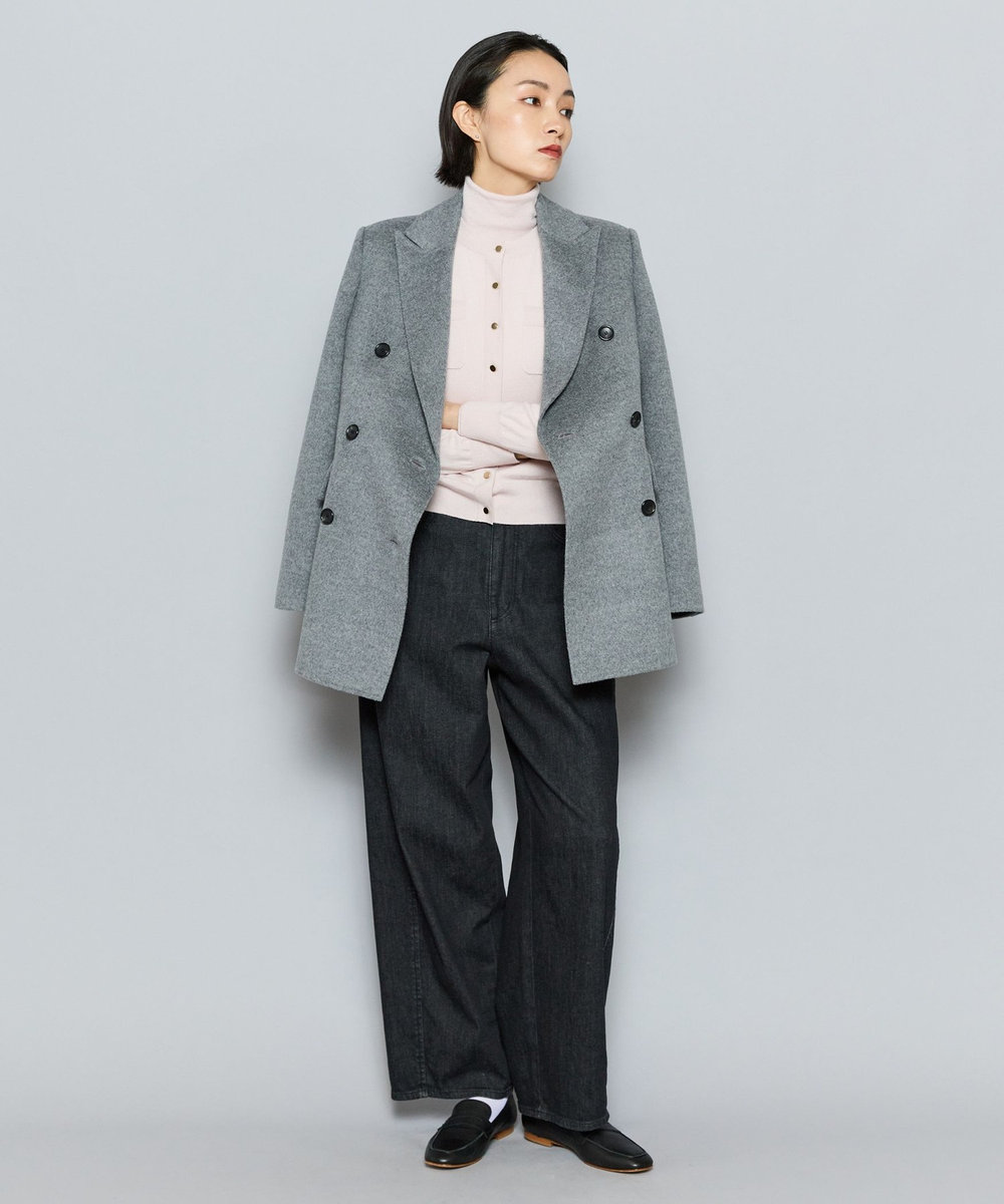 L'EQUIPE COUTURIER カシミヤシルクHGニットカーディガン ピンク