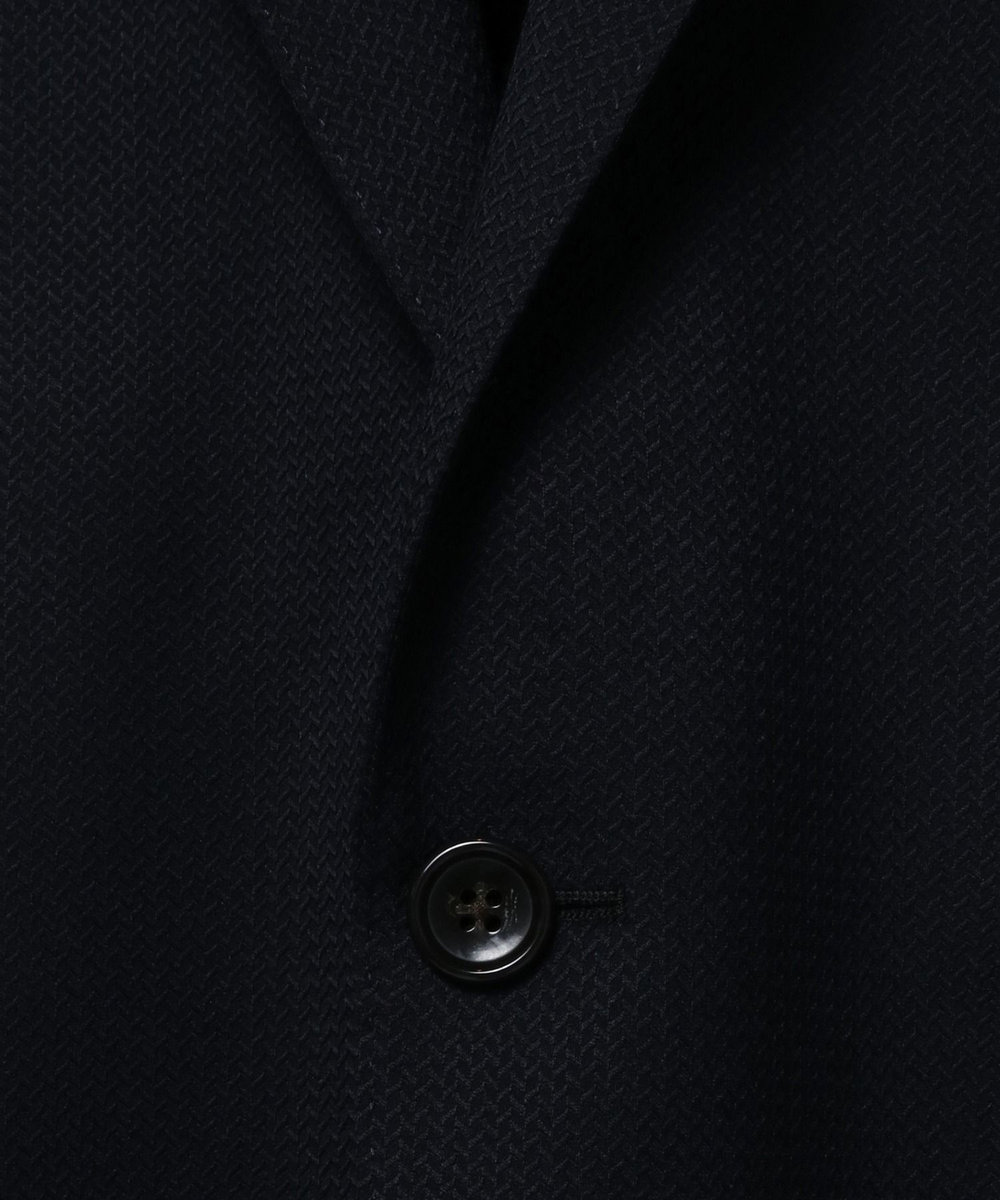 MEN'S BIGI シェブロンジャカードスーツセットアップ＜同素材ベストあり＞ ネイビー