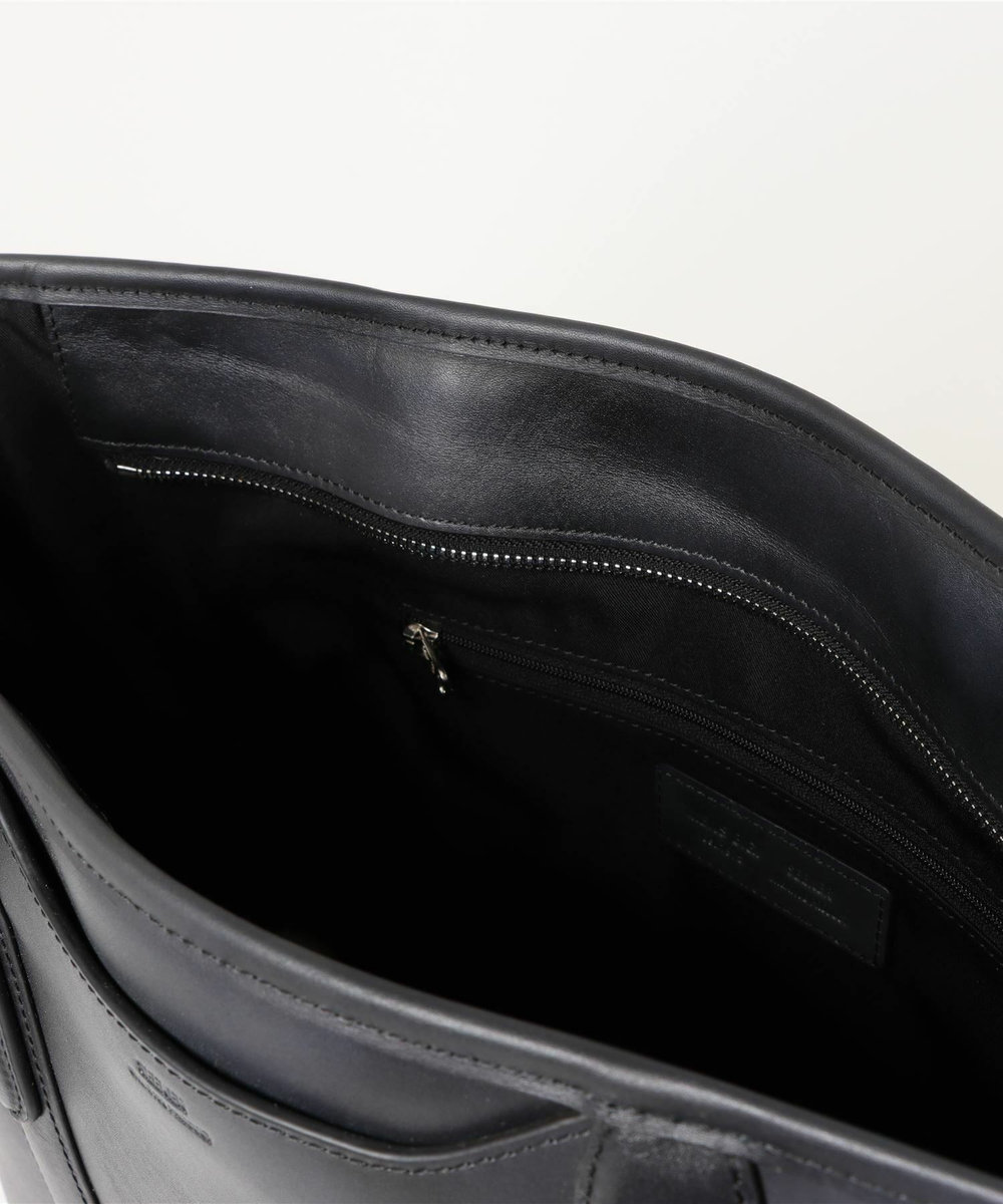 MEN'S BIGI 【SEEKER/シーカー】別注ムラレザー2WAYトートバッグ ブラック