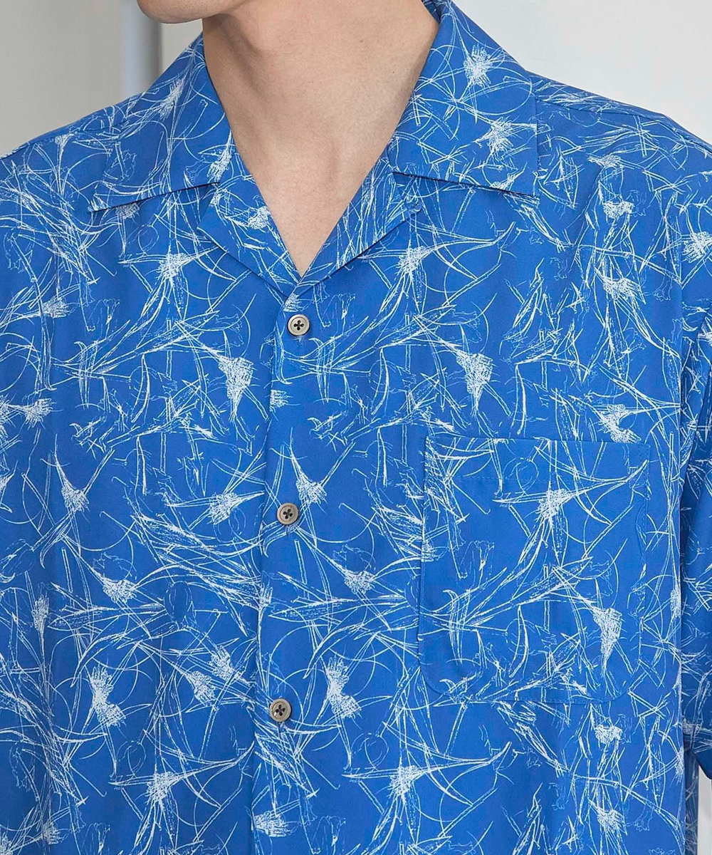 UNION STATION UNION STATION by MEN'S BIGI×HIBIYA-KADAN コラボシャツ ブルー