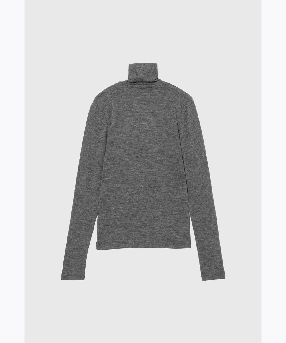 DÉPAREILLÉ WOOL JERSEY TURTLE / ウールジャージータートル グレー