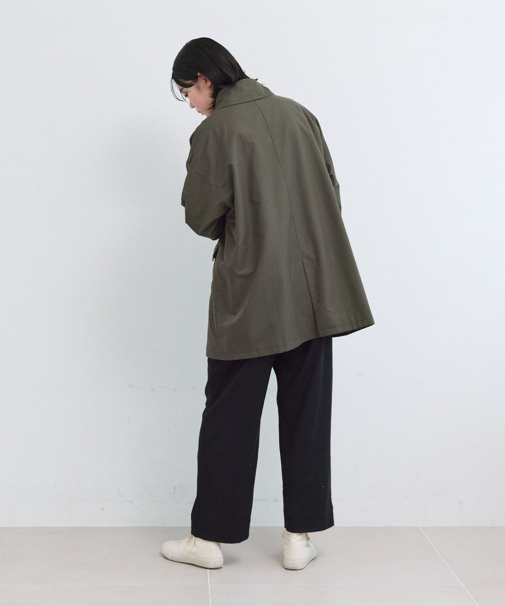 LOISIR コットンナイロンユーティリティジャケット カーキ