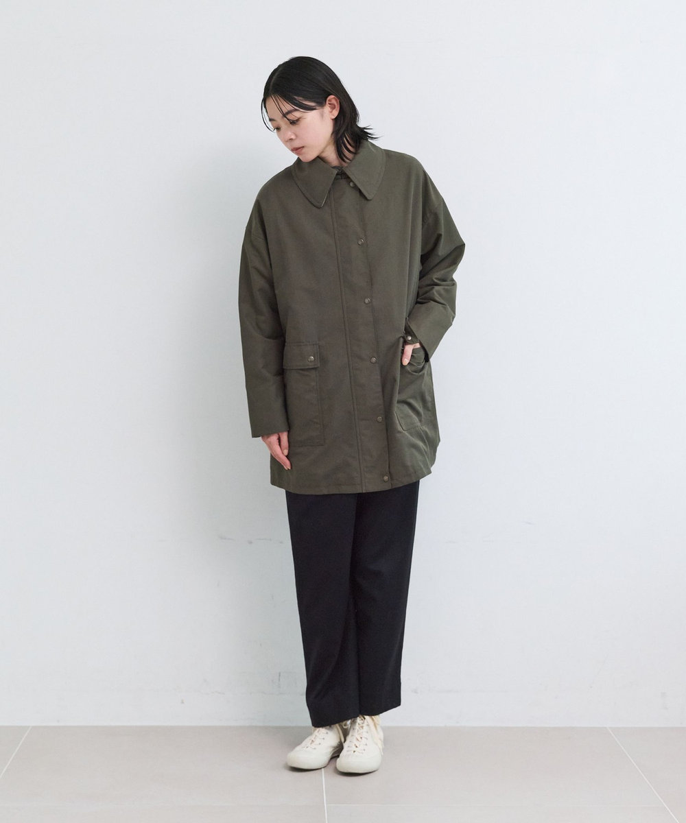 LOISIR コットンナイロンユーティリティジャケット カーキ