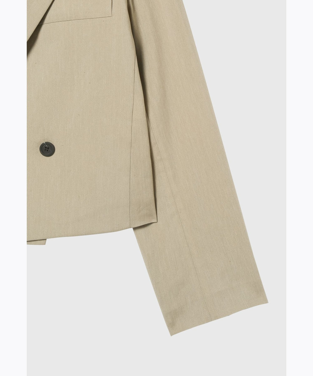 DÉPAREILLÉ LINEN POLYESTER TWILL JACKET ベージュ
