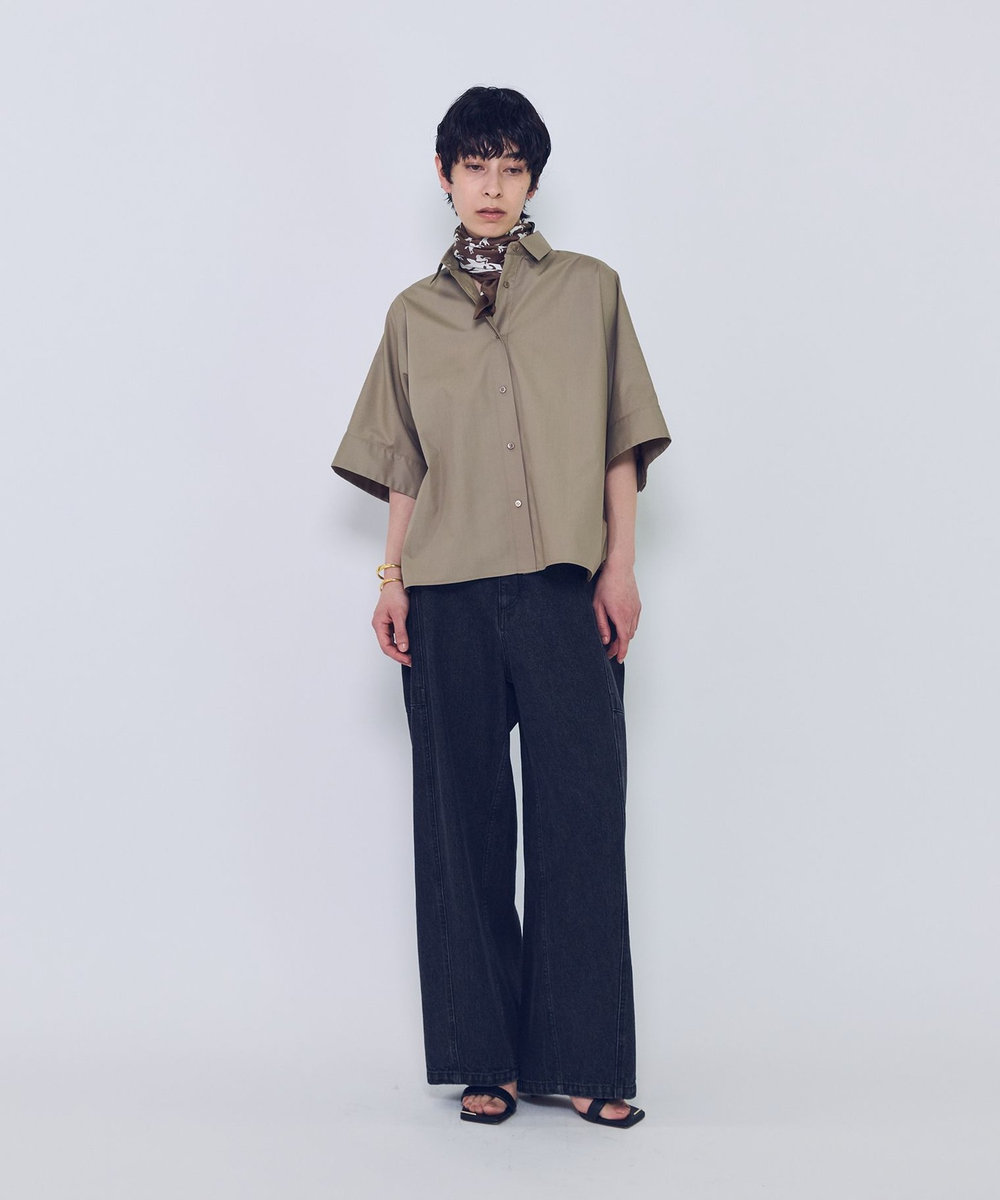 1er Arrondissement チンツフォルムシャツ ベージュ