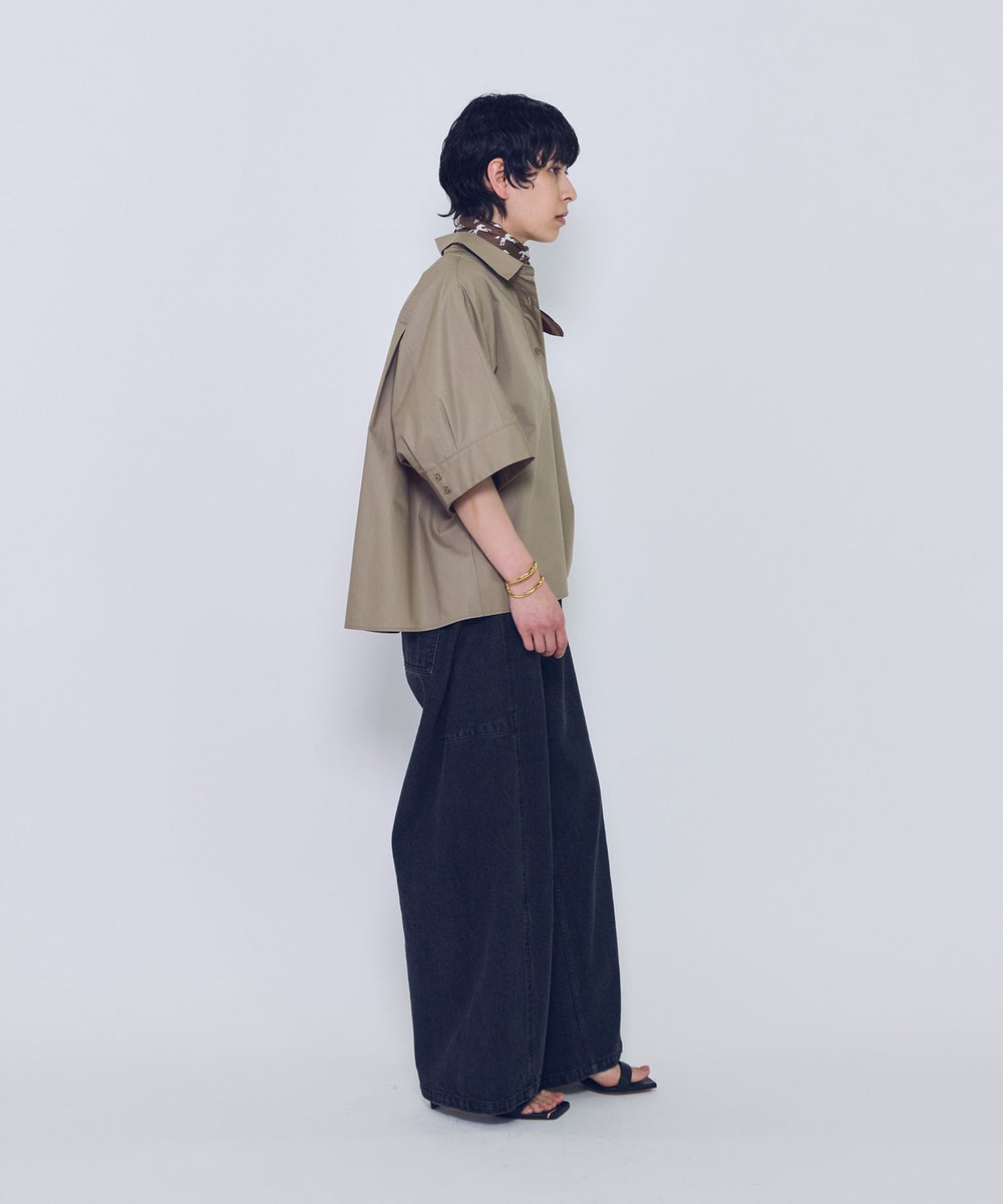 1er Arrondissement チンツフォルムシャツ ベージュ