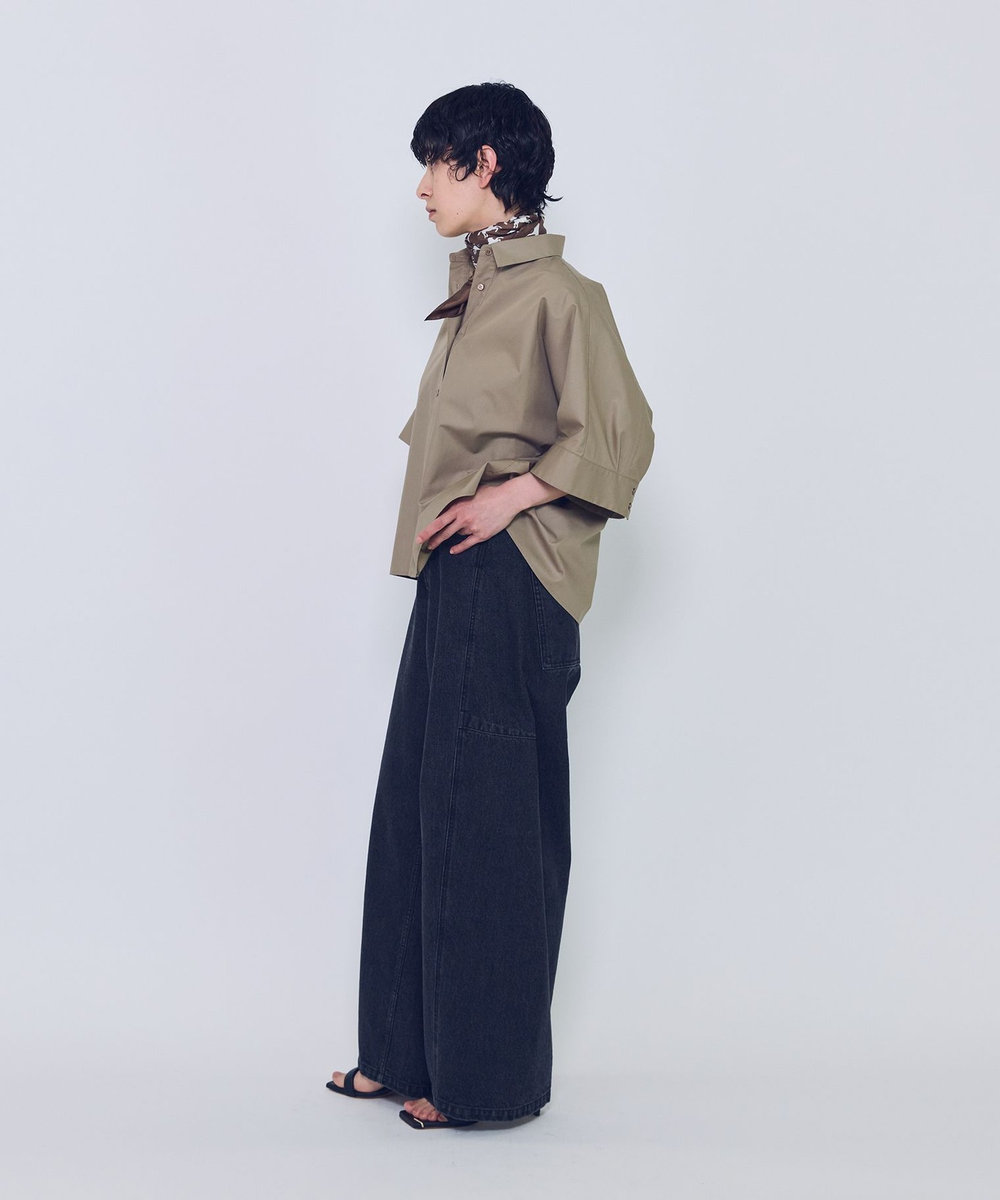 1er Arrondissement チンツフォルムシャツ ベージュ