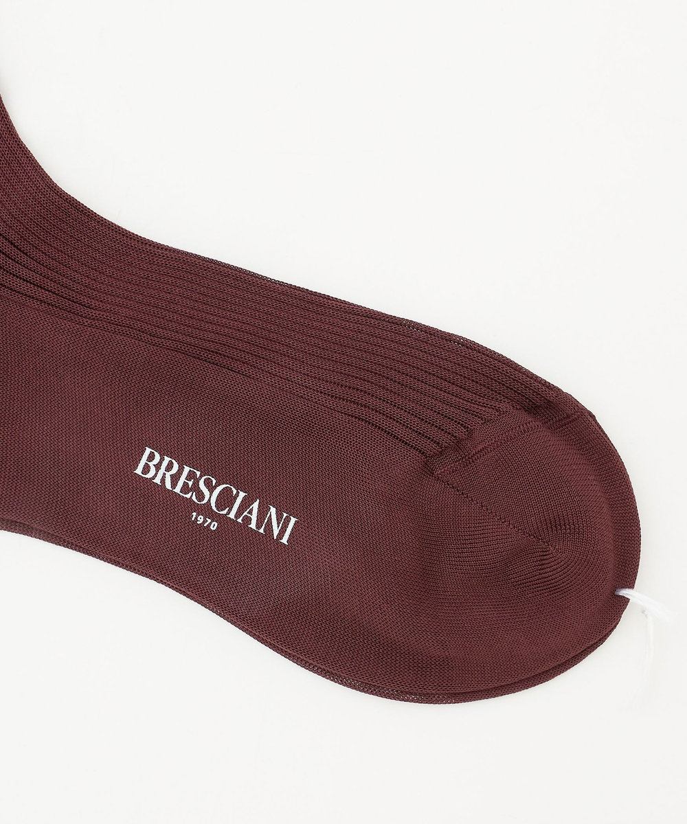 unbilanc BRESCIANI ロングリブソックス ボルドー