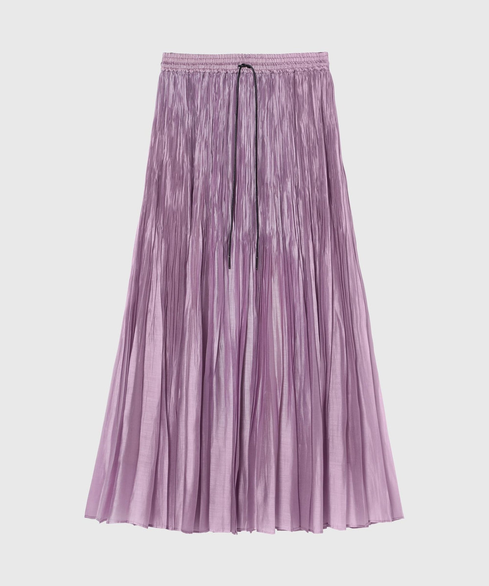 DÉPAREILLÉ TENCEL ORGANDY PLEATS SKIRT / テンセルオーガンジープリーツスカート ピンク